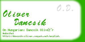 oliver dancsik business card